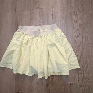 ALO Yoga Light Yellow Skater Skirt